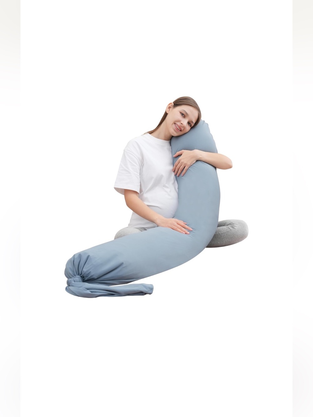Body Pillow with Removable Washable Cover - GRAY